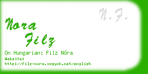 nora filz business card